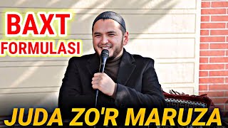 Baxt formulasi | Juda zo'r maruza | Sardor domla