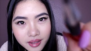 ASMR ~Tika tika tut tut, Stipple, Inaudible Whispering (Face Touching)