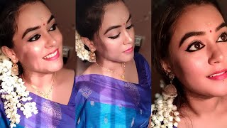 Traditional Saree Makeup Look |സാരിയിൽ ഇങ്ങനെ സുന്ദരി ആവാം | My Tips My Own Style|  #sareemakeup