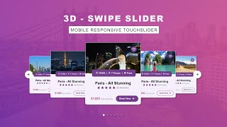 Responsive Slider | Swiper Slider 3D-Coverflow Effect  | Free Source Code