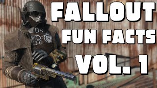 Fallout Series Fun Facts - Volume 1