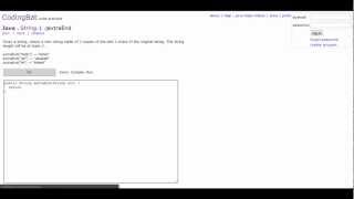 Coding Bat - Java String Tutorial extraEnd
