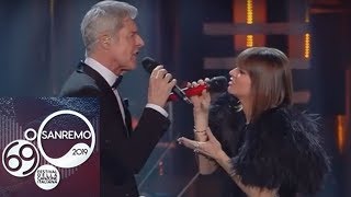 Sanremo 2019 – Alessandra Amoroso e Claudio Baglioni cantano "Io che non vivo"