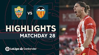 Resumen de UD Almería vs Valencia CF (2-1)
