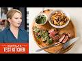 Weeknight Steakhouse Dinner: NY Strip Steaks with Crispy Potatoes | America's Test Kitchen (S24 E6)