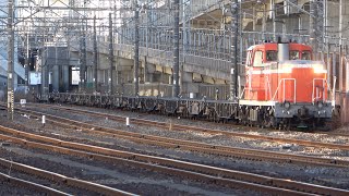 2020/12/21 【疎開】 ロンチキA編成 田端信号場 | JR East: Empty Long Rail Carriers at Tabata Signals