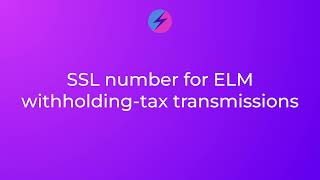 Activate ELM transmission | Swissdec payroll declaration