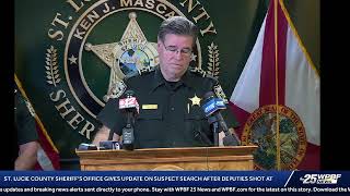 LIVE: St. Lucie County Sheriff's Office gives update on suspect search