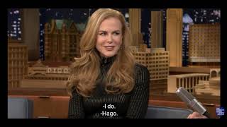 Jimmy Fallon y  Nicole Kidman divertida entrevista (practica con subtitulos en ingles y español)