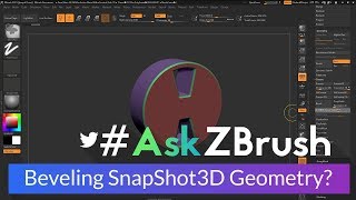 #AskZBrush: “Is there a way to add beveling to the geometry created when using SnapShot3D?”