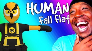 Reaction To Human Fall Flat Funny Moments - Parkour Team! (Funniest Game Ever!)