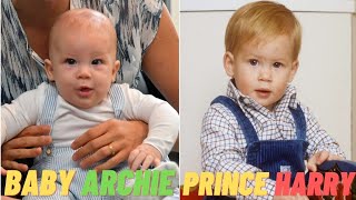 baby archie and prince harry how they look alike When Harry was a baby