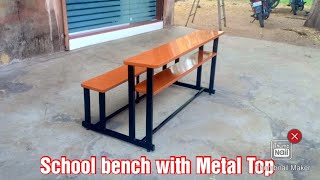 schoolfurniture#school bench@SaisteelproductGodhra #nursery school bench#youtube#four seater