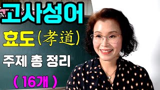 고사 성어 -  효도 관련 고사성어 총 정리 (16개)