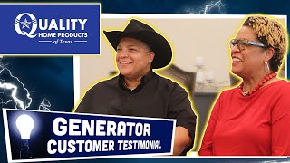 Angel and Shiela Give an awesome Testimonial about their Kohler Generator!