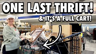 LAST FULL CART OF THE YEAR! Goodwill Thrift Store Shopping• Thrift Store Finds•Thrift with Me \u0026 Haul