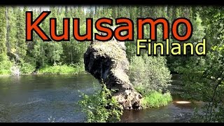 Kuusamo Finland Rupakivi Kanjonin kurkkaus Oulangan kansallispuisto Karhunkierros