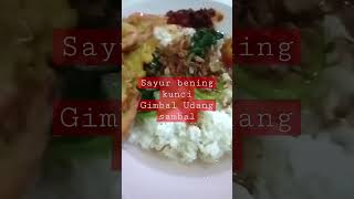 Saksikan sampai TUNTAS, lalu komen. Sayur Bayam Kunci, Gimbal Udang, Sambal Trasi. Masakan Rumahan,