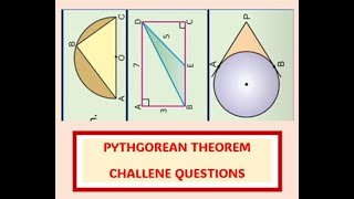 Pythagorean Theorem Complete Concept and Challenge Questions Exam Practice