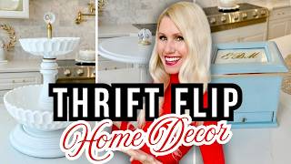 FROM *THRIFT STORE* To CHIC HOME DECOR! FLIPPING THRIFT STORE GEMS Into DESIGNER DECOR!