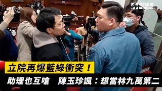 立院再爆藍綠衝突！助理也互嗆　陳玉珍諷：想當林九萬第二｜NOWnews