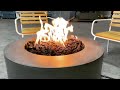 Prism Rotondo Concrete Fire Table