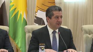 Kurdistan Region PM Masrour Barzani leads KRG Council of Ministers meeting