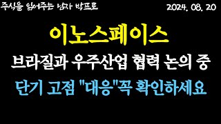 [이노스페이스 주가전망] 브라질과 우주산업 협력 논의 중! 단기 고점 \