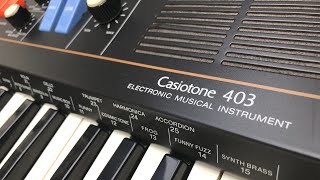 CASIOTONE 403 Sounds and Rhythms