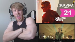 Vivegam - Surviva Official Song Video | Ajith Kumar | Anirudh | Siva • Reaction By Foreigner