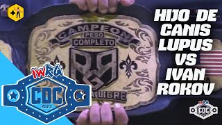 IWRG | El Campeonato Completo de RGR está en disputa: Hijo de Canis Lupus (C) vs Ivan Rokov (R)