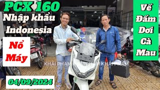 Báo Giá Honda PCX 160ABS NK Indonesia màu Trắng về Tiền Giang ngày 04/09/24 tại Mai Duyên. Khải Phạm