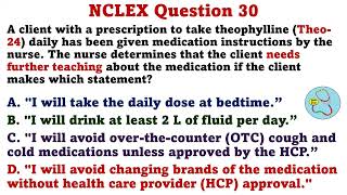 276 - NCLEX Questions and Answers With Rationale | NCLEX RN | NCLEX PN | Nursing Exam Questions