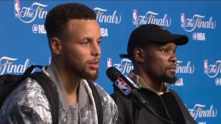 Steph Curry & Kevin Durant Postgame Interview #2 Game 3 | Warriors vs Cavs NBA Finals | June 7, 2017