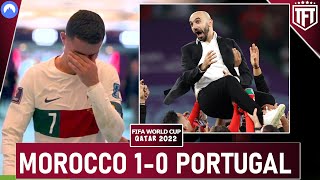 RONALDO CRYING & OUT😢 Morocco MAKE HISTORY! Morocco 1-0 Portugal World Cup Highlights & Reaction