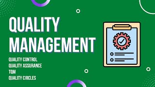 Quality management