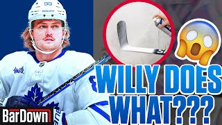 WILLIAM NYLANDER SHOWS HOW HE SPRAY PAINTS HIS OWN STICKS