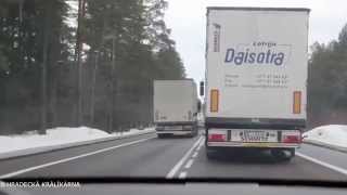 Truck drivers overtaking \u0026 funny road rage :)