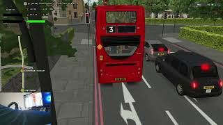 OMSI 2: Route 3 - Crystal Palace  to Whitehall, Map - Add-On London