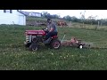 mf12 garden tractor with estate rake