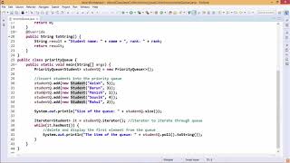Java Essentials - Priority queue in java