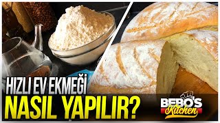 KOLAY EKMEK TARİFİ! KENDİ EKMEĞİNİZİ KENDİNİZ YAPIN! HIZLI KÖY EKMEĞİ TARİFİ!