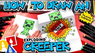 How To Draw An Exploding Creeper