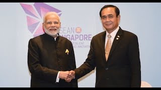 นายกรัฐมนตรีพบหารือทวิภาคีกับนายนเรนทร โมที (Mr.Narendra Modi) นายกรัฐมนตรีสาธารณรัฐอินเดีย