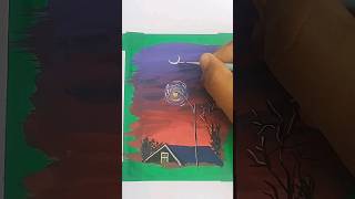 poster colour painting for beginners | poster colour painting ideas #shorts #art #painting