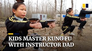 Kids master kung fu after dad trains them to become local martial arts champions in China