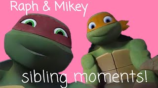 Raph \u0026 Mikey being siblings for 2 minutes and 30 seconds | TMNT2012