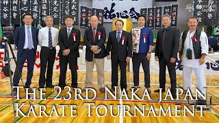 Okinawa Karate 3 Grand Masters demonstration of 23rd Naka Japan Karate Tournament | Ageshio Japan