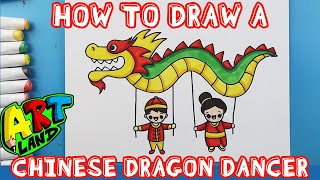 How to Draw a CHINESE DRAGON DANCER!!