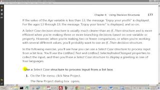 Programming 1 Week 6 Part 3 Select Case